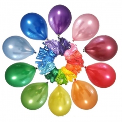 Bolsa 100 globos 9'' Metalico