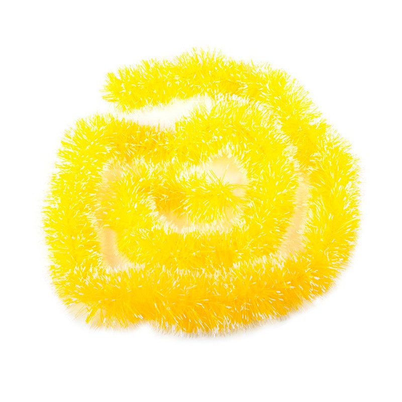 GUIRNALDA AMARILLO PICADO CON PUNTAS BLANCAS (2.80x 9cms) - Imagen 1