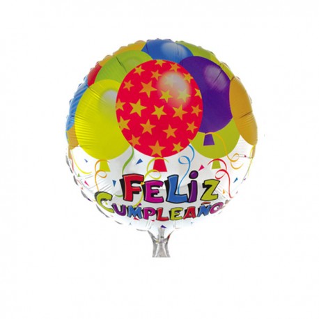 Globo metalico feliz cumpleaños