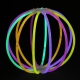 Tubo 100 glow sticks pulseras