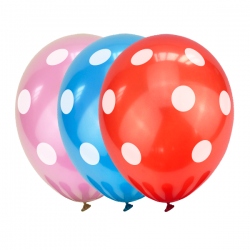 Globos puntos peppa pig 