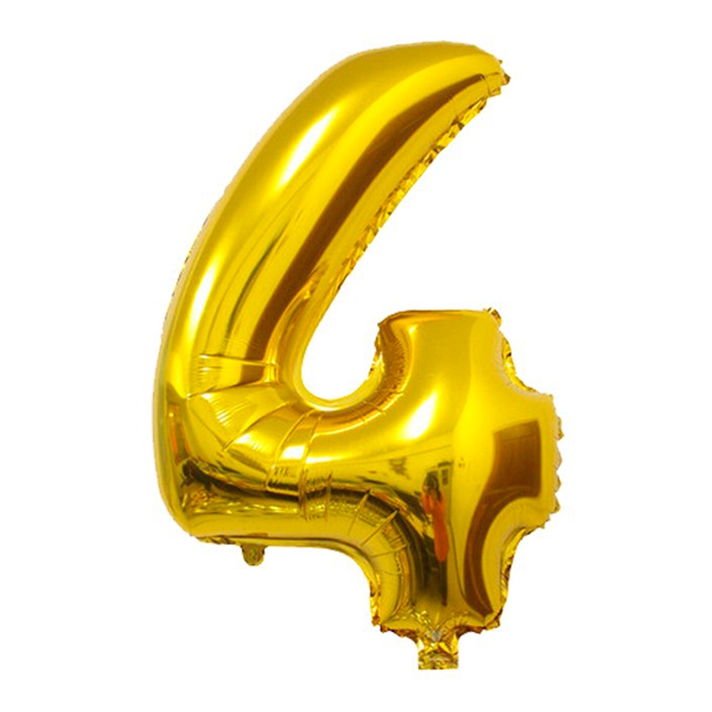 Globos Numeros Grandes 80cm DORADO