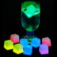 glow cubitos de hielo neon