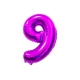 Globos numeros metalico fucsia 40cm