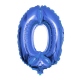 Globos numeros metalico azul 80cm