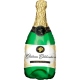 Globo botella verde champagne