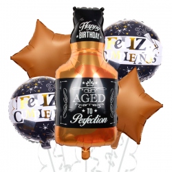 Globos bouquet botella whisky old