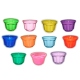25 Vasos gelatineros de colores