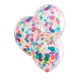 Bolsa 6 globos confeti de colores