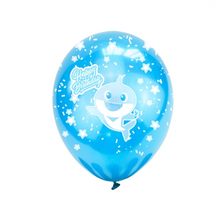 50 Globos estampados de Baby Shark