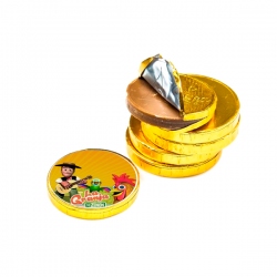 Sticker moneda chocolate de Granja de Zenón