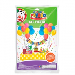 Kit Fiesta con globos "Felicidades"