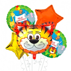 Globos bouquet safari "Tigre"