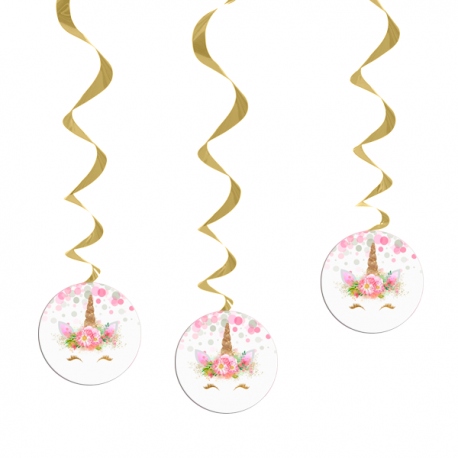 Colgante decorativo de unicornio