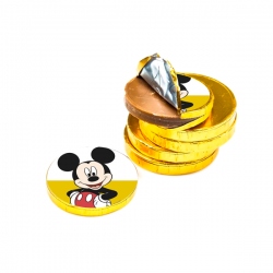 Sticker moneda chocolate Mickey Mouse