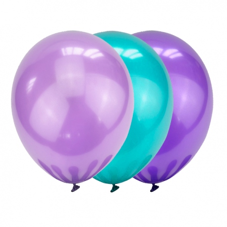 50 Globos colores de Sirena