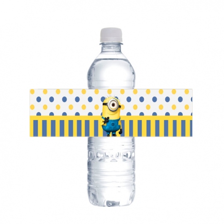 Etiqueta de botella Minions Etiqueta de botella Minions