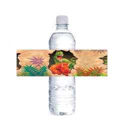 Etiqueta de botella Dinosaurios