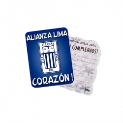 10 tarjetas de invitación Alianza Lima