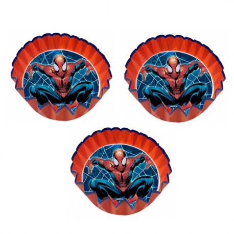 Plato Fuente de Bocaditos - Spiderman!! Visitanos en Globos Yuli