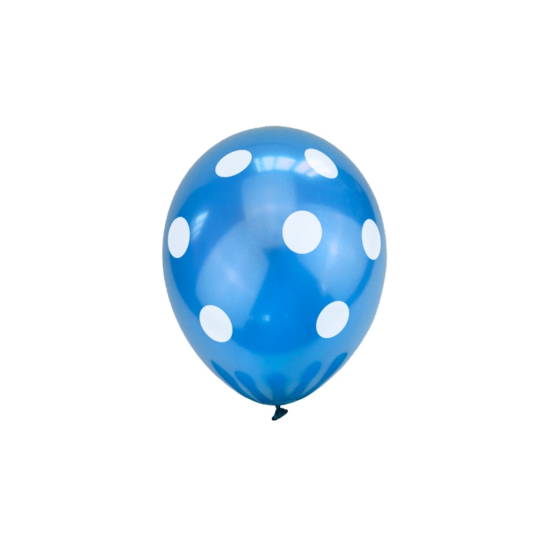 Globos pequeños puntos blancos surt 10 ud. 