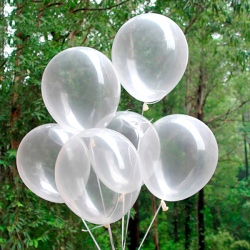 Bolsa 12 globos transparentes