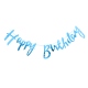 Guirnalda letras cursiva de Happy Birthday