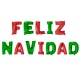 Frase globo Feliz Navidad