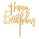 Topper acrilico grande "Happy Birthday"