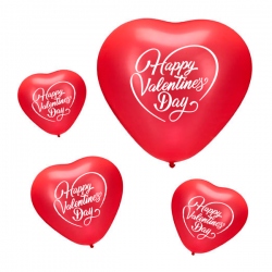 Bolsa 100 globos corazón San Valentín