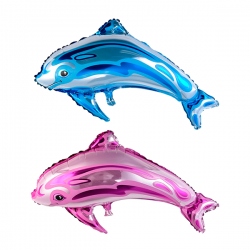 Globo figura Delfin de colores