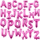 Globo metálico letras Fucsia de 40 cm