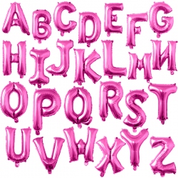 Globo metálico letras Fucsia de 40 cm