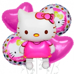 Globos bouquet de Hello Kitty