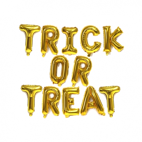 Globo letras "Trick or Treat"