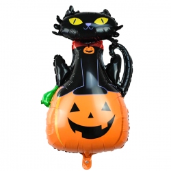 Globo Gato Negro de Halloween