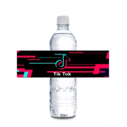 Etiqueta de botella Tik Tok