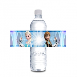 Etiqueta de botella frozen