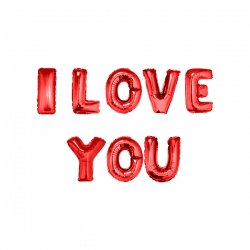 globos letras i love you