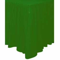 Faldon de mesa verde
