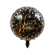 Globo 18'' Happy Birthday Polka Dots Oro y Plata