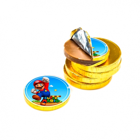 Sticker moneda chocolate de Super Mario