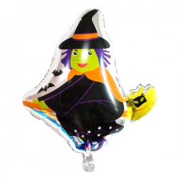 Globo Brujita Voladora de Halloween