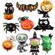 Globo metalico 9'' Figura Mini Halloween