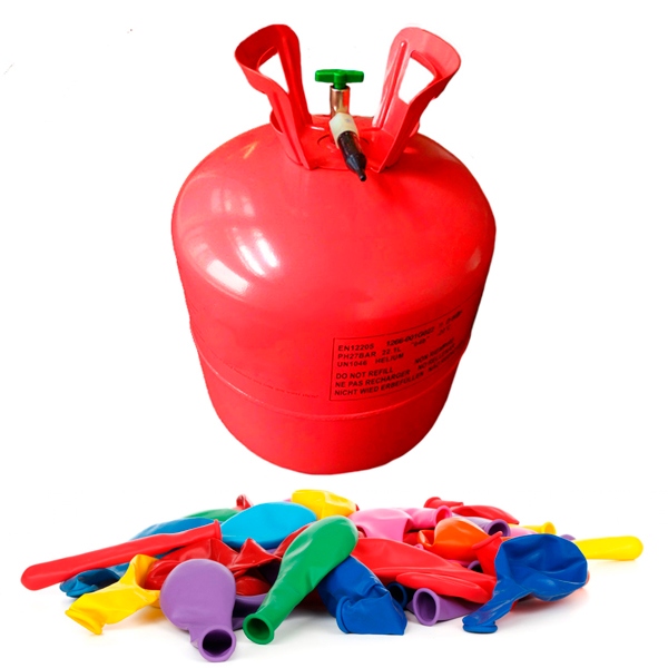 Cilindro de helio, balón gas helio, inflado globos con helio, tanque de  helio.