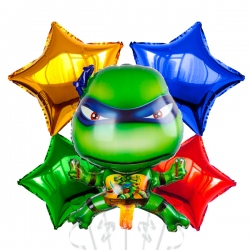 Bouquet de globos Tortuga Ninja