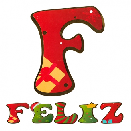 Banner letras grande Feliz Navidad