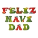 Banner letras grande Feliz Navidad