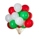 12 globos colores de Feliz Navidad