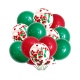 12 globos colores de Feliz Navidad